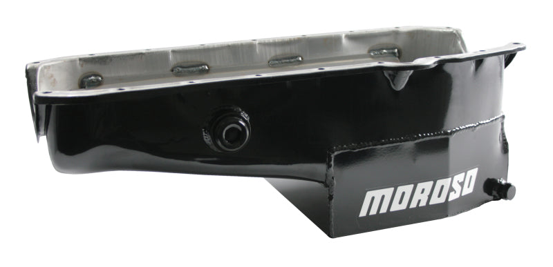 SBC C/T Oil Pan - 7qt. 1pc. R/M w/Ins. Bung