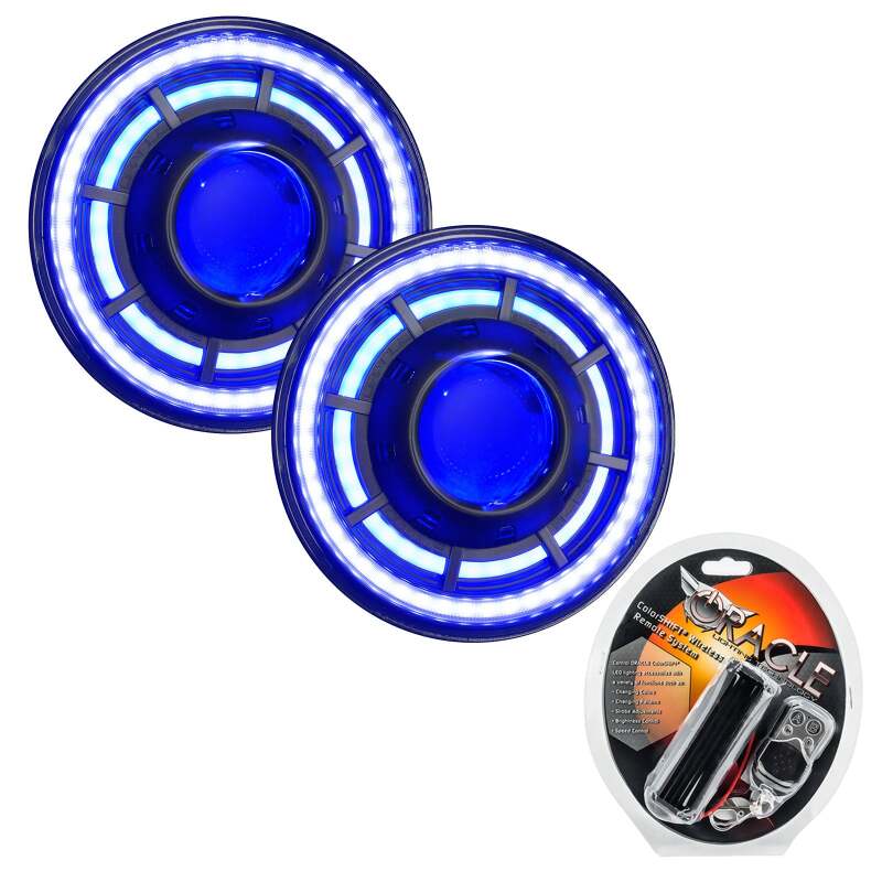 ORACLE Lighting 0718 Jeep Wrangler JK Oculus 7in ColorSHIFT Bi-LED Projector Headlights