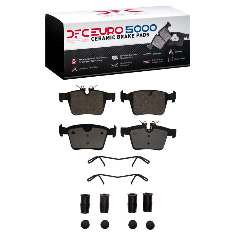 DFC 15-25 Jaguar I-Pace Rear Euro 5000 Ceramic Brake Pads and Hardware Kit