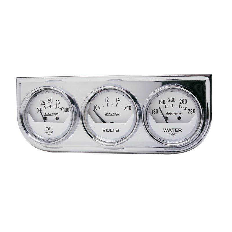 2-1/16in Oil/Volt/Water Chrm Short Sweep Console