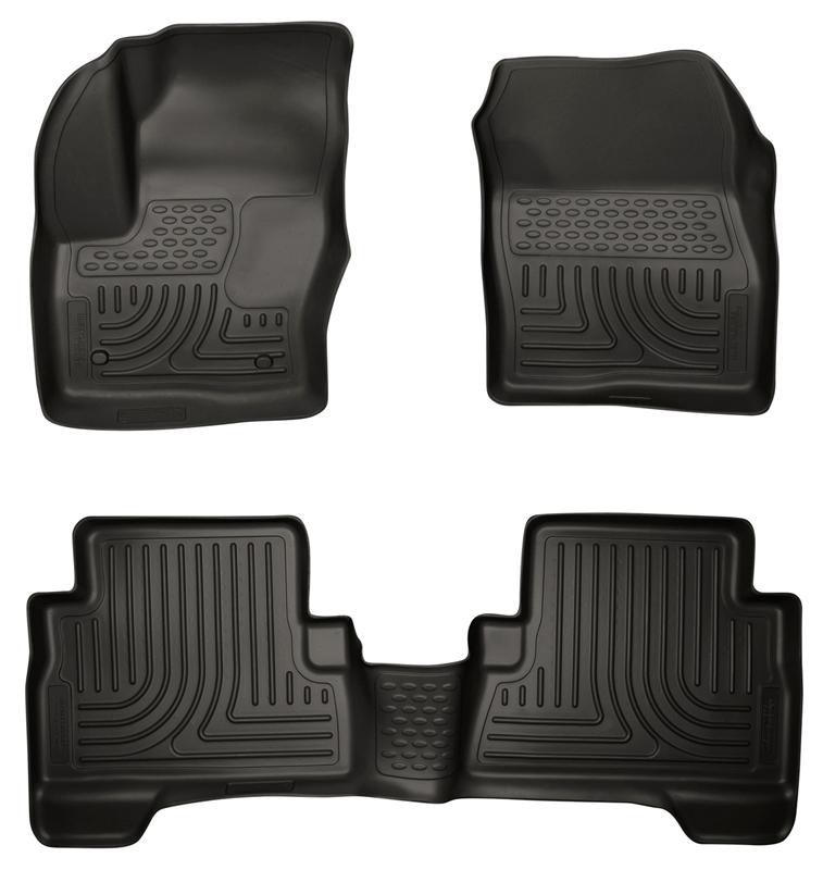 13-  Ford C-Max Front/ 2nd Floor Liners Black