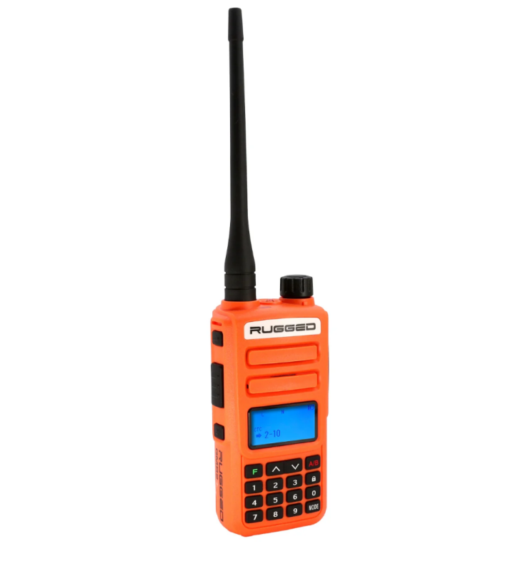 GMRS / FRS Handheld Radio Safety Orange