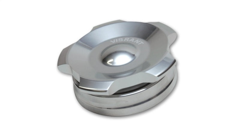 Polished Alum. Fill Cap w/Alum. Weld Bung 2in