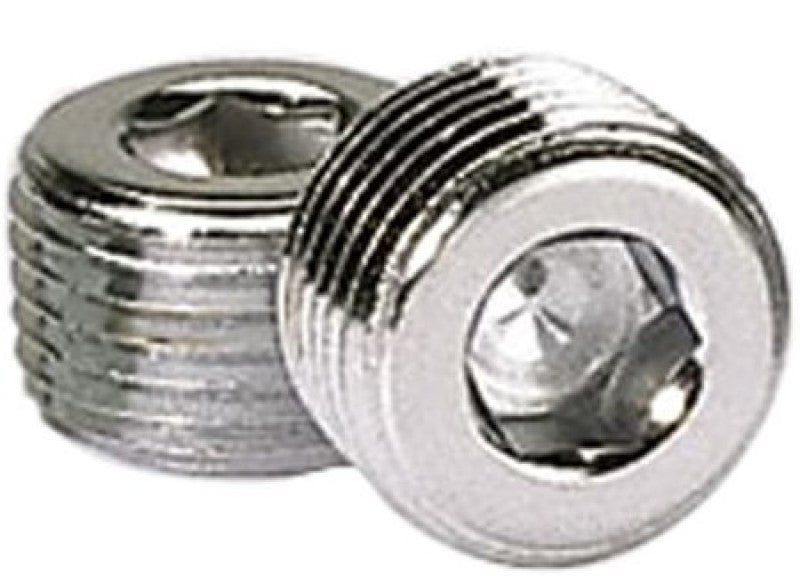 1/2in. NPT Chrome Pipe Plug 2 Per Package