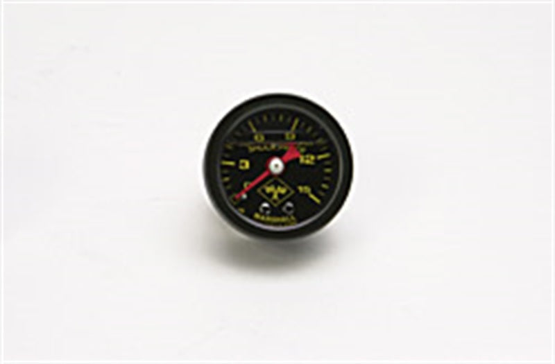 0-15 Fuel PSI Gauge Liquid Filled Black