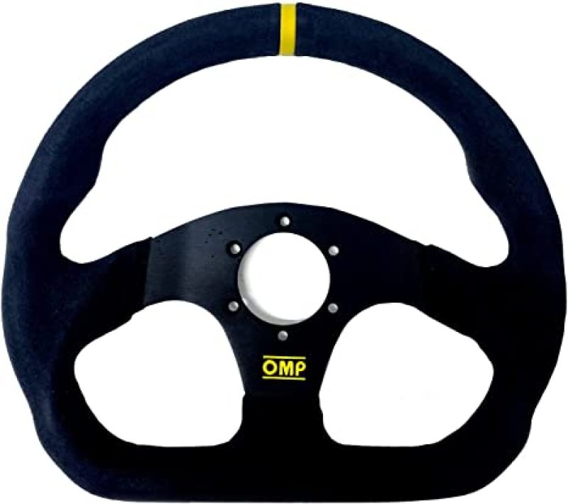 Super Quadro Steering Wheel Black Spokes Suede