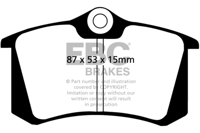 Brake Pads Yellowstuff Rear Volkswagen / Audi