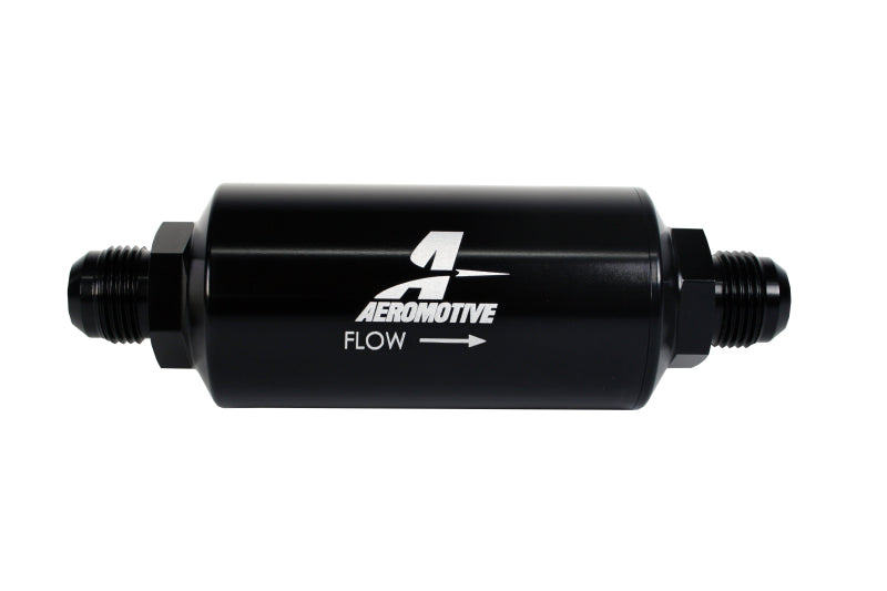 10an Inline Fuel Filter 40 Micron 2in OD Black