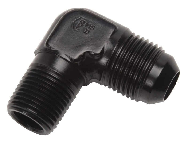 4AN 90Deg to 1/8NPT Black