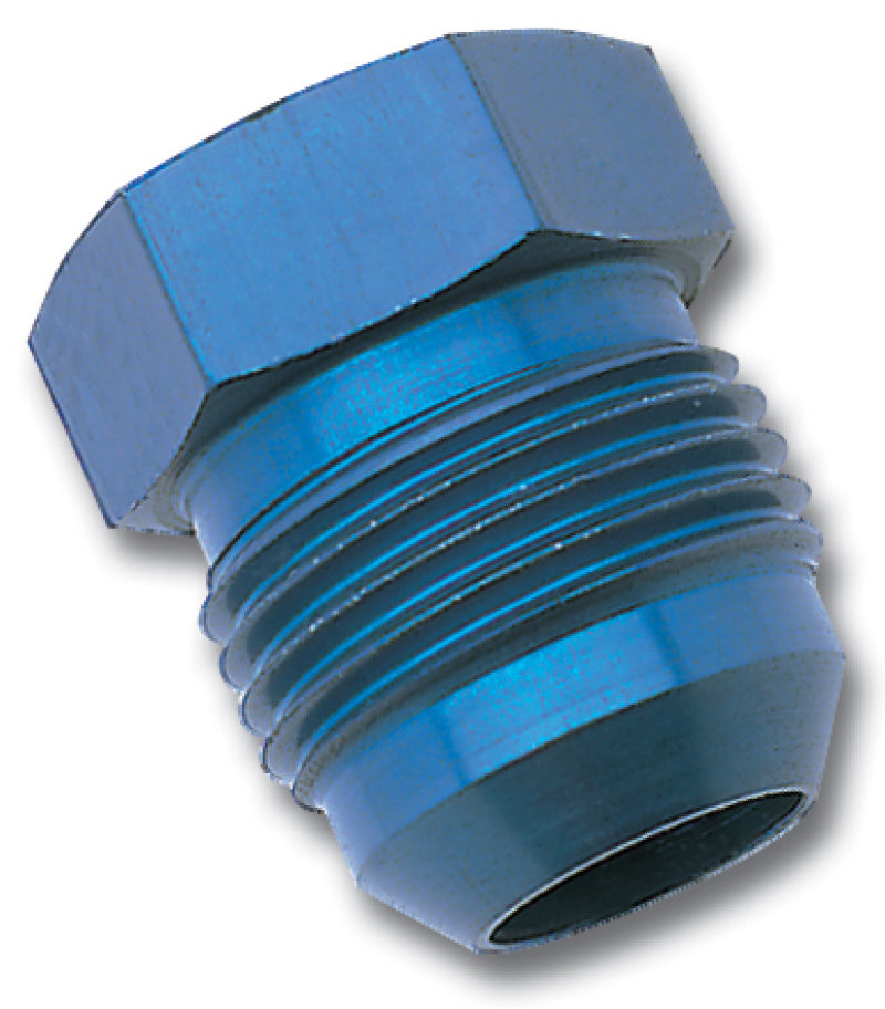 8AN Flare Plug Adapter Blue