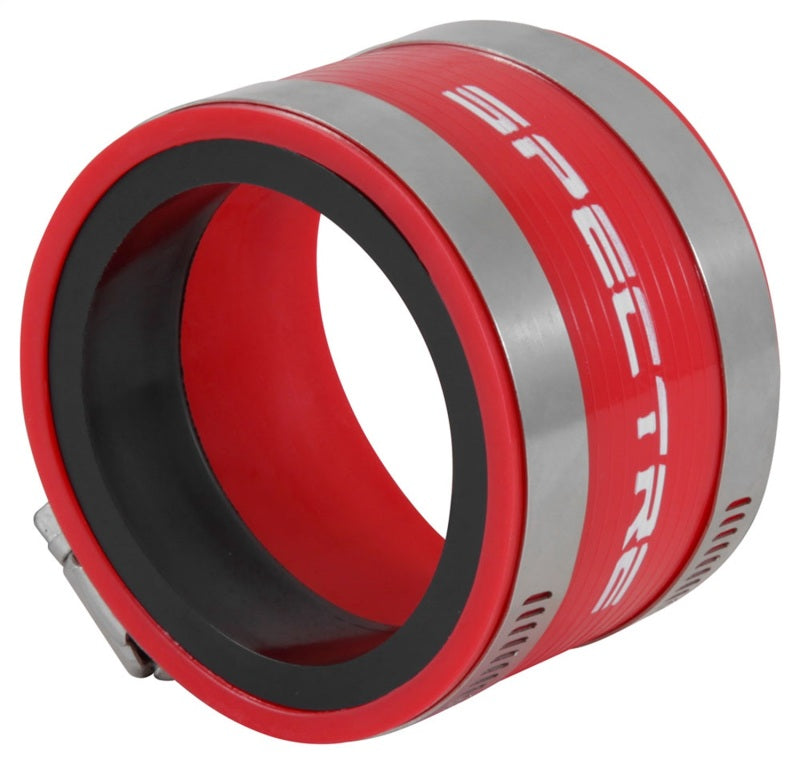 Coupler 3in PVC w/Red Insert