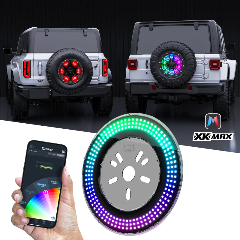 XK Glow XKmax RGBW 5th Wheel Light for Jeep JL JK TJ