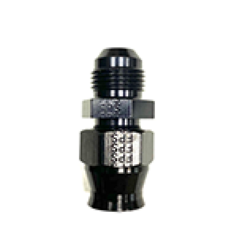 6AN Male to 5/16in Tube Adapter Fitting  Black