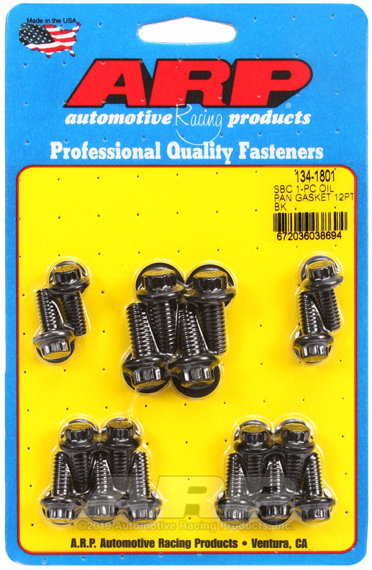 SBC Oil Pan Bolt Kit - 12pt.