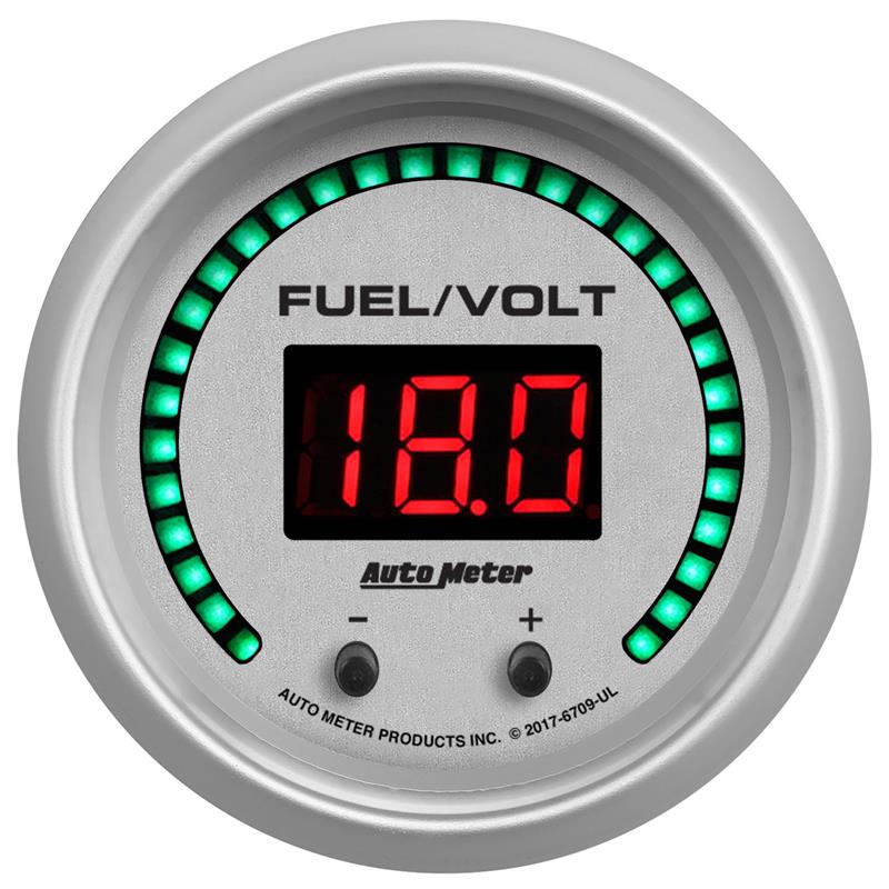 2-1/16 Fuel/Volt Gauge Elite Digital UL Series