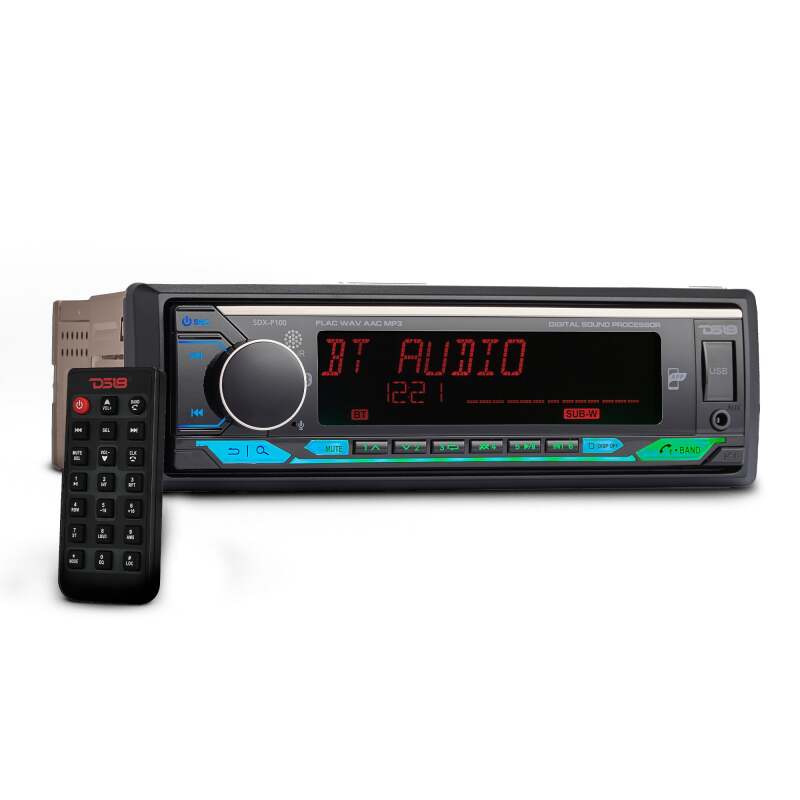 DS18 Single Din Headunit Full DSP Bluetooth USB 3 Zones RGB illumination