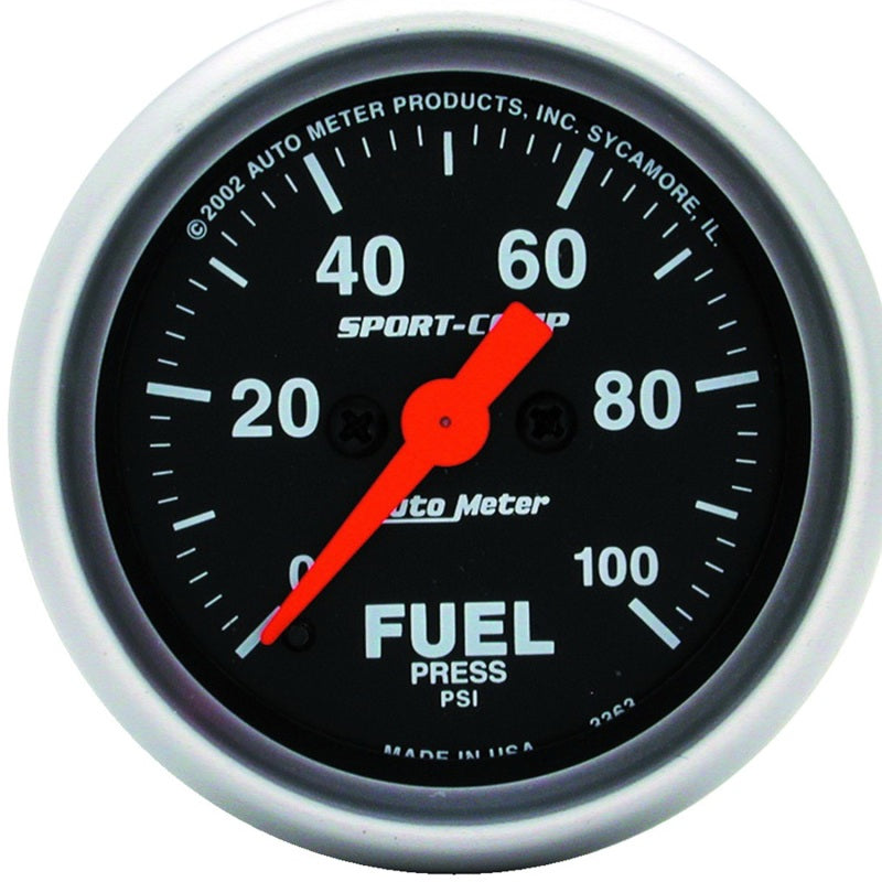Sport Comp 2 1/16in Fuel 0-100 PSI Elec.
