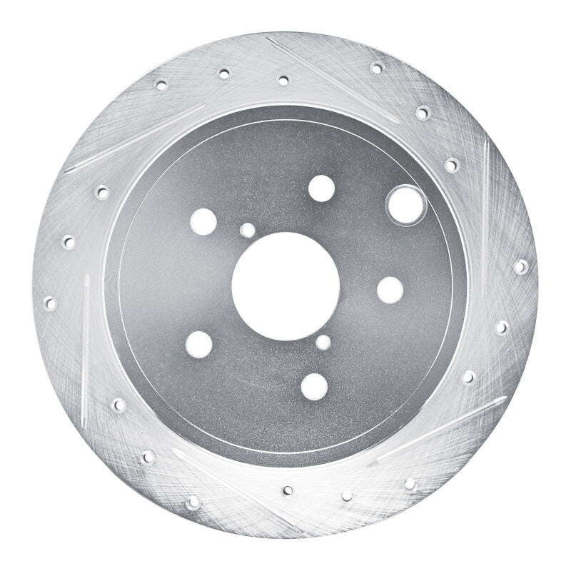 R1 22-25 Subaru WRX Rear Right Drilled & Slotted Silver Brake Rotor