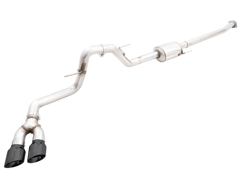 AWE 21+ Ford F150 Dual Side Exit Cat-Back Exhaust - 4.5in Diamond Black Tips *For Stock Y-Pipe Only