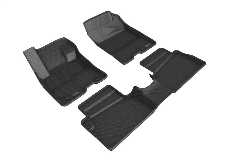 3D MAXpider 2022 Ford Maverick Hybrid Kagu 1st & 2nd Row Floormat - Black