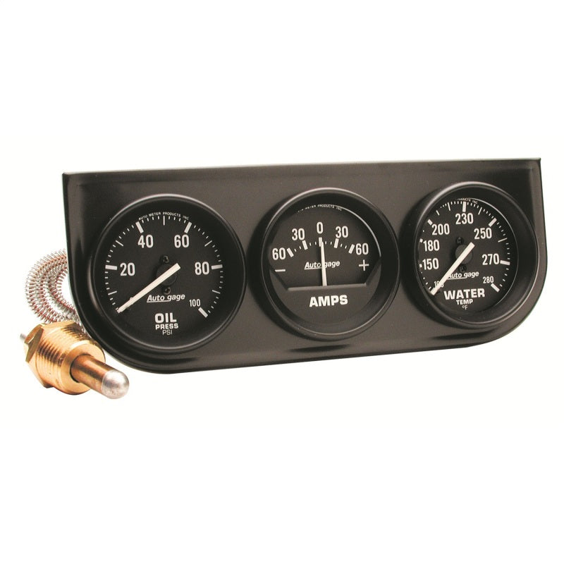 2in Blk Mech Gauge Pnl