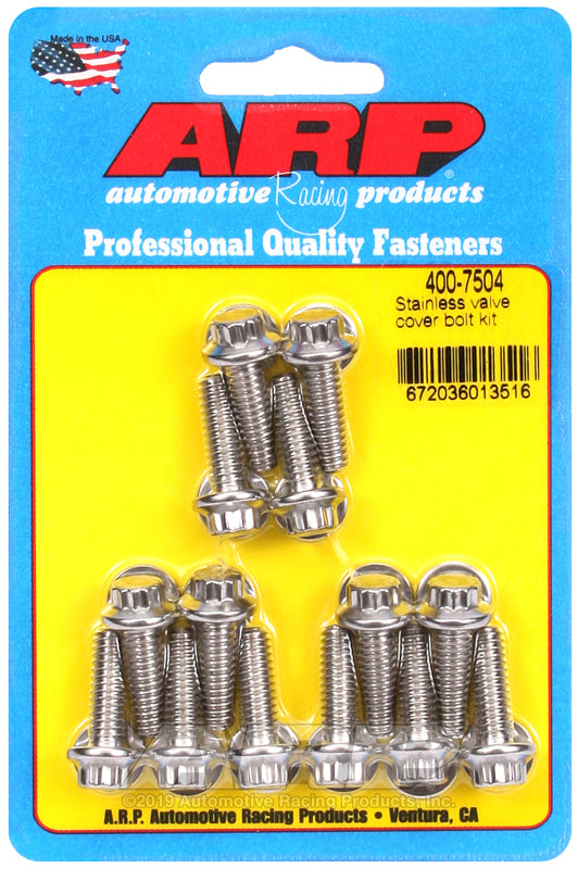 S/S Valve Cover Bolt Kit 1/4in- 20 12pt. (14)