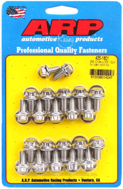 BBC S/S Oil Pan Bolt Kit 12pt.