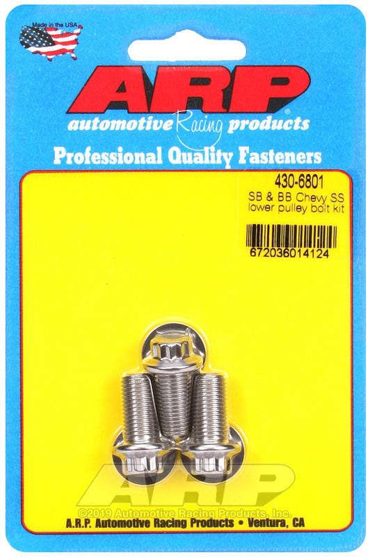Chevy S/S Lower Pulley Bolt Kit