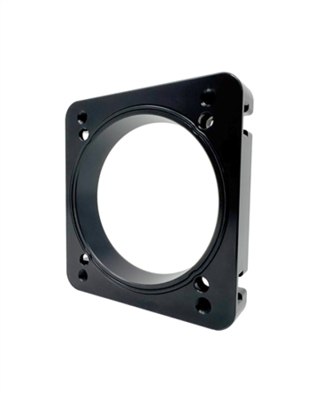 Torque Solution 06-21 Subaru STI EJ Big Bore Manifold Big Bore 76mm Throttle Body Adapter - Black