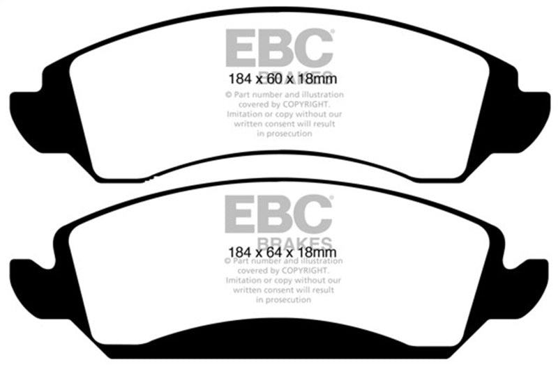 Brake Pads Greenstuff Front GM C/K 1500