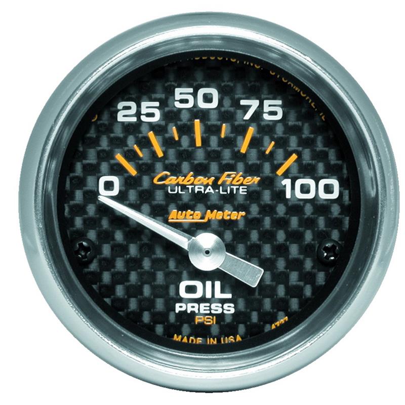 C/F 2-1/16in Oil Pressure Gauge 0-100PSI