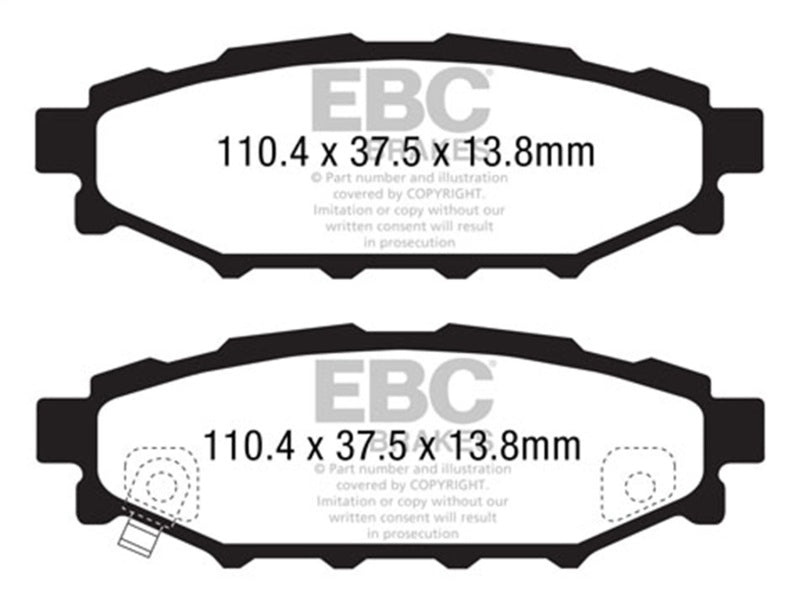 Brake Pads Redstuff Rear Subaru