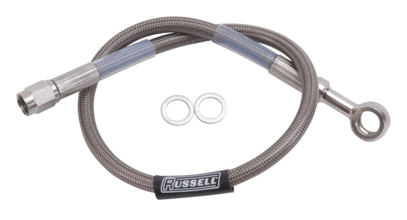 10mm Banjo 3/8 Str 3AN 12in Brake Line