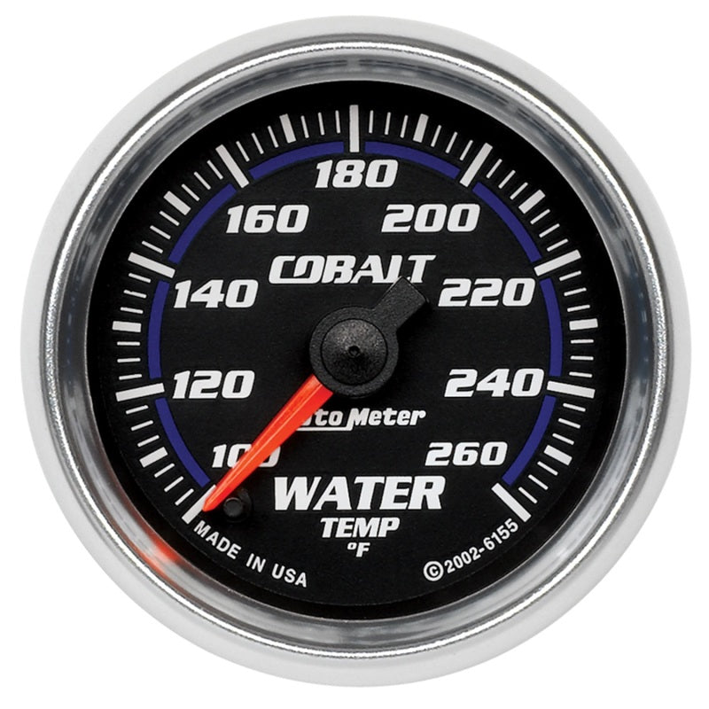 2-1/16in C/S Water Temp. Gauge 120-260 Deg.