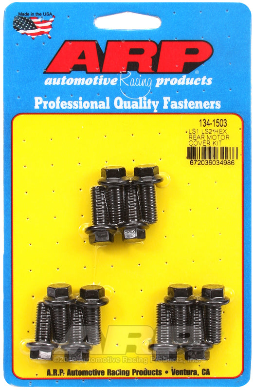 Rear Motor Cover Bolt Kit - 6pt. LS1/LS2
