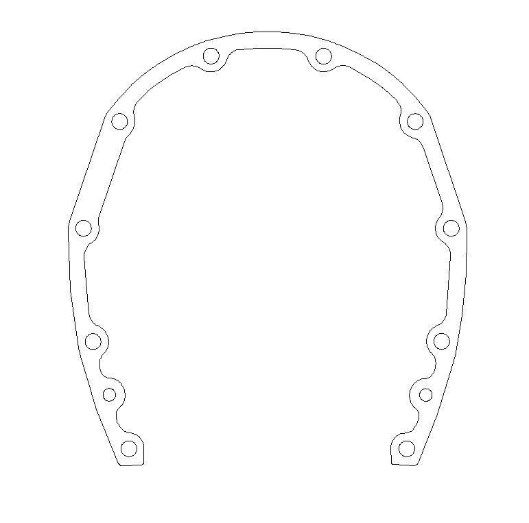 SBC Timing Cover Gasket .031