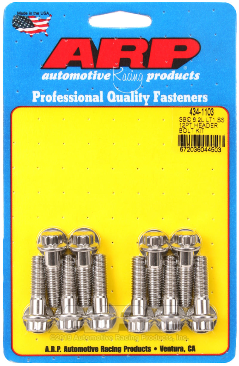 Header Bolt Kit - GM LT1 6.2L 12pt S/S