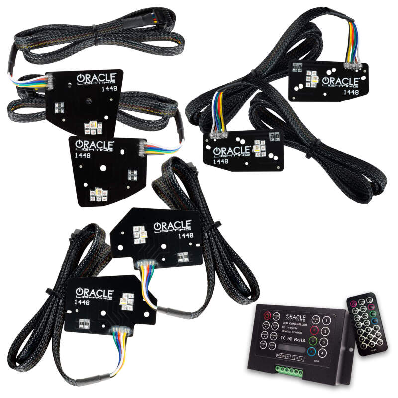 Oracle 19-21 RAM 1500 Projector LED Headlight DRL Kit - RGBW+A w/ 2.0 Controller