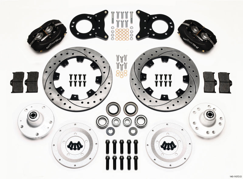 Front Disc Kit HD 65-69 Mustang Drilled