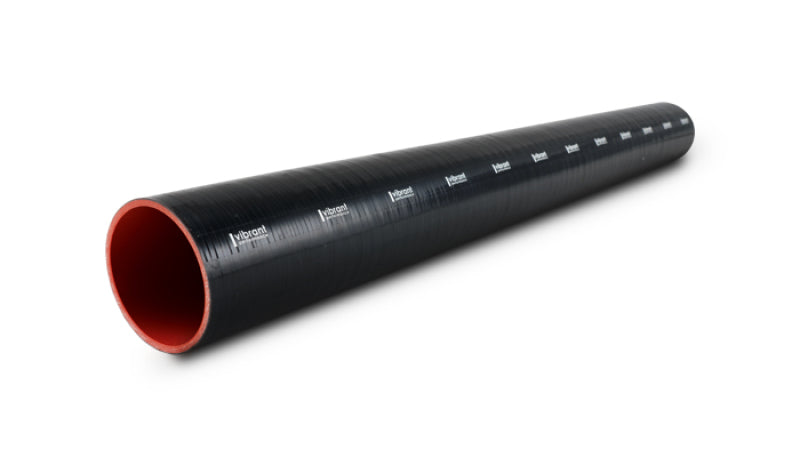 Vibrant 4 Ply Reinforced Silicone Straight Hose Coupling - 2in I.D. x 36in long (BLACK)