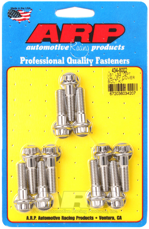 S/S Valley Cover Bolt Kit - 12pt. LS1/LS2