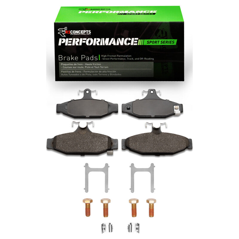 R1 1985-1997 Chevrolet Camaro Rear R1 Performance Sport Pads & Hardware Kit