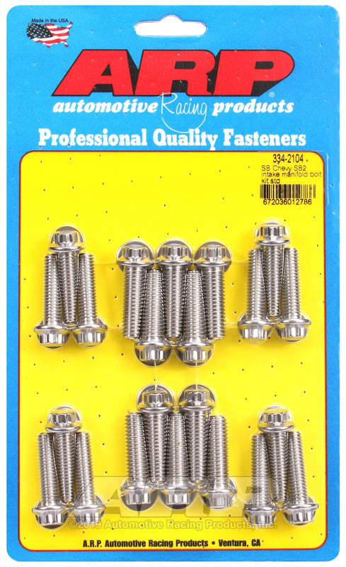 SBC SB2 Intake Manifold Bolt Kit