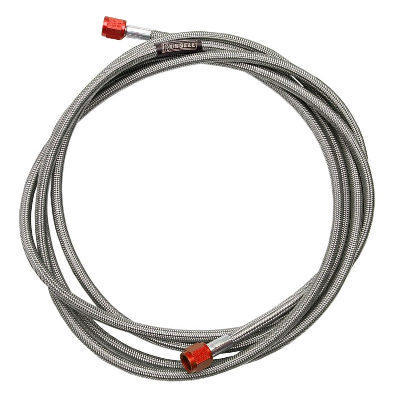 6AN Nitrous Hose 1ft Red Ends