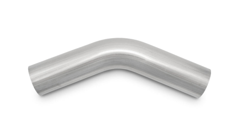 Vibrant 1in OD T304 SS 45 Deg Mandrel Bend 5in Leg Length (2in Centerline Radius)