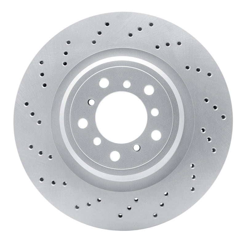 DFC 08-13 BMW 1 Series M Left Front Drilled GeoSPEC Coated Rotor