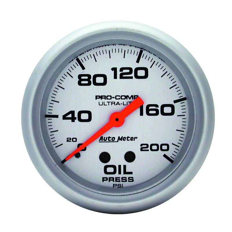 2-5/8in Mech Oil Pressure 0-200 Psi