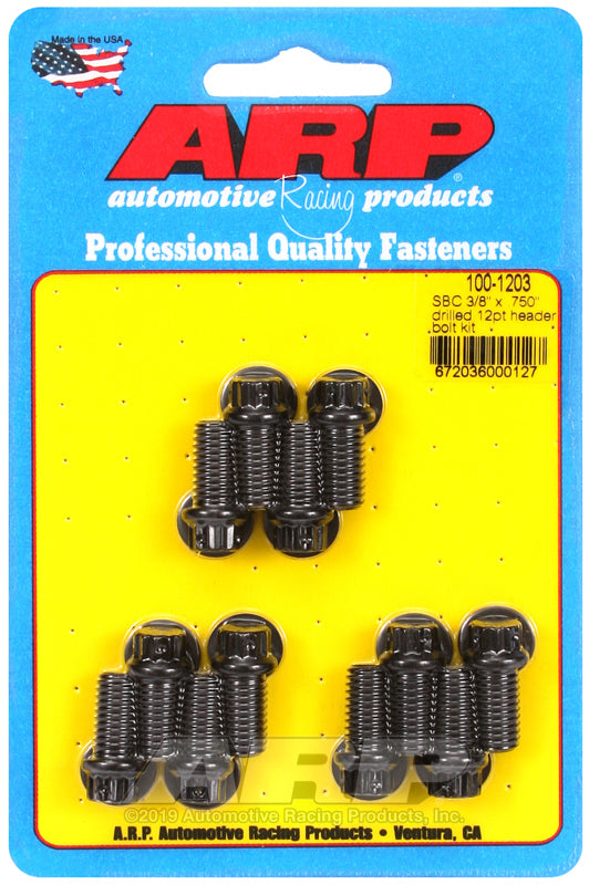 Header Bolt Kit - 12pt. 3/8 x .750 UHL (12)