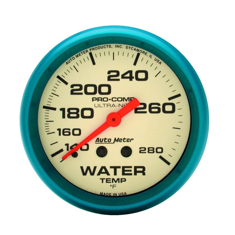 2-5/8 Ultra-Nite Water Temp Gauge 140-280