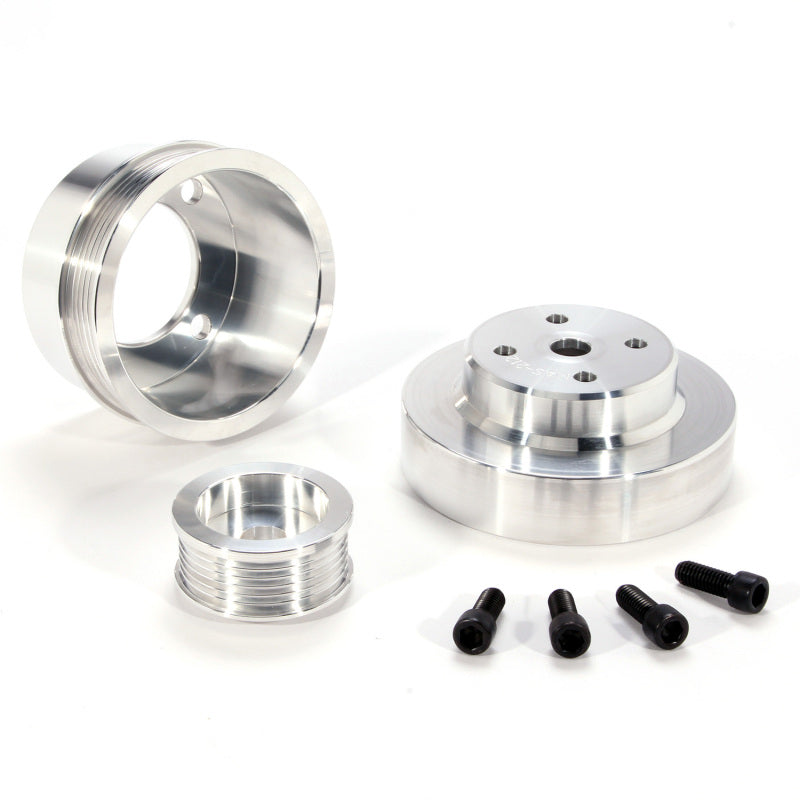 3pc. Aluminum Pulley Kit - 79-93 Mustang